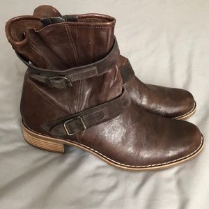 Paul Green Ally Belted Suede Moto Boot